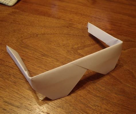 origami sunglasses with square paper